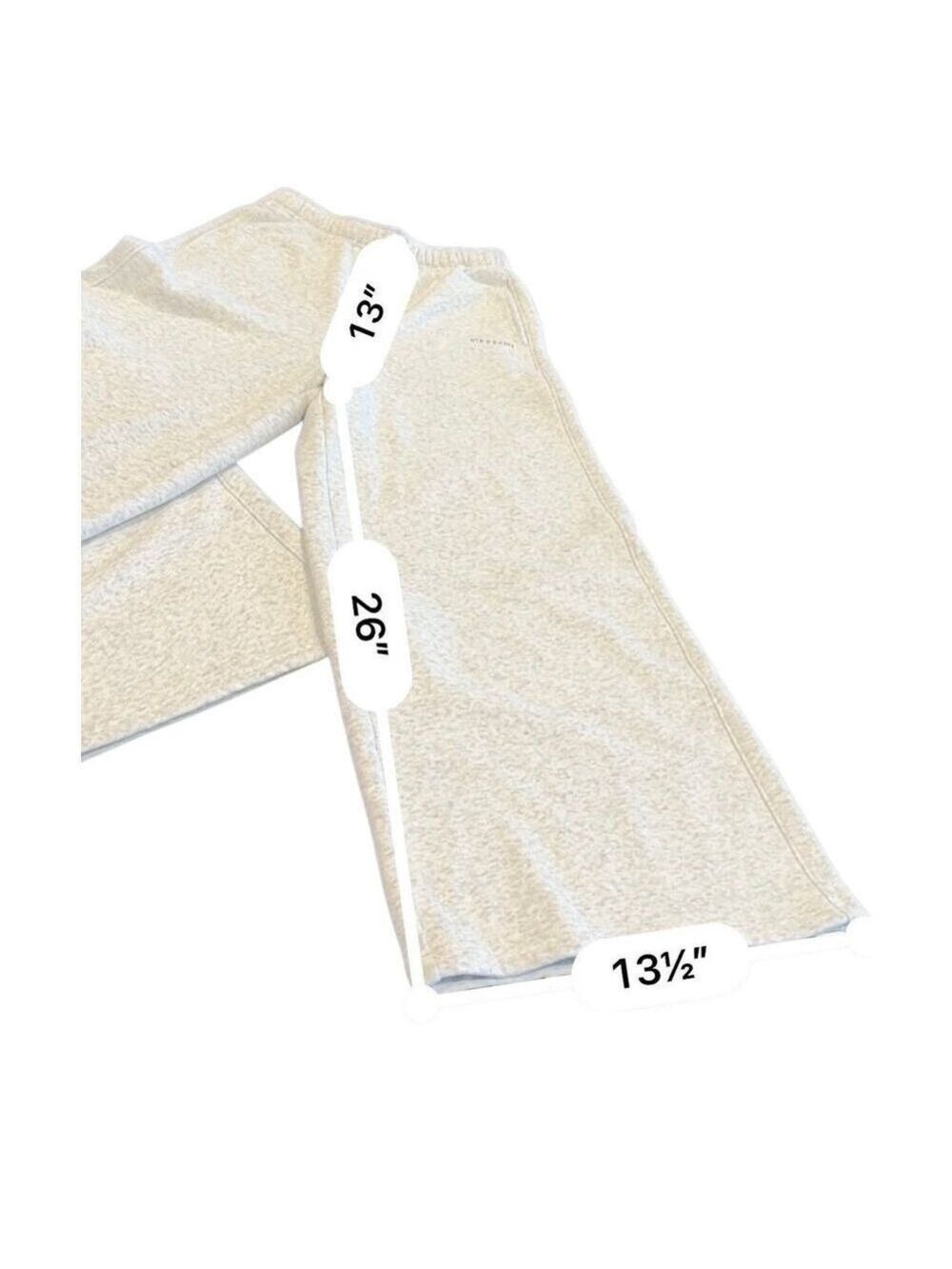 OFFLINE By Aerie Cloud Fleece Wide Leg Trouser Sweatpants Heather Gray size XS - Picture 6 of 7